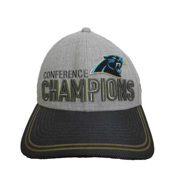 Carolina Panthers New Era 9FORTY Super Bowl 50 NFC Conference Champions Hat Cap - Picture 1 of 10